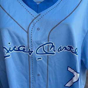 Collector Mickey Mantle Inagural Day Oneok Field Promo Baseball Jersey 2012
